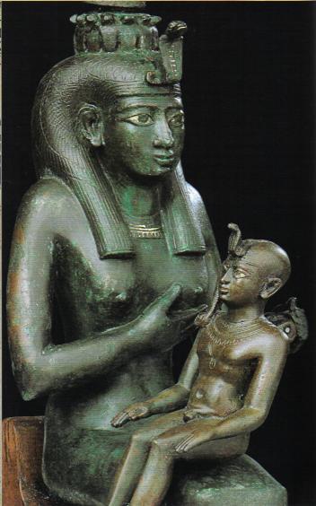 Izyda karmiąca Horusa
