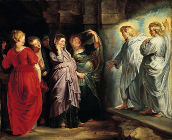 Kobiety u pustego grobu, Rubens