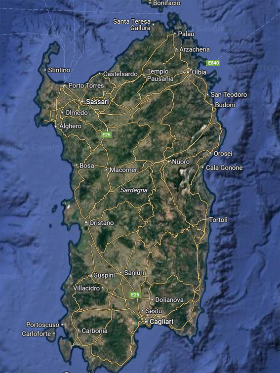 Sardynia - topografia