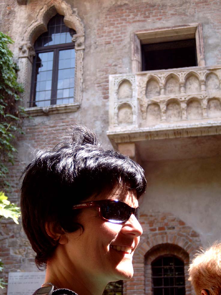 Werona, Justyna Jasiorkowska pod balkonem Julii