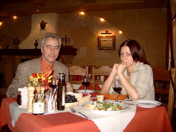 Z Asi w restauracji Toscania 16-03-2005