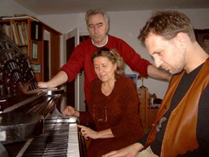 Marek Minarczuk na lekcji muzyki