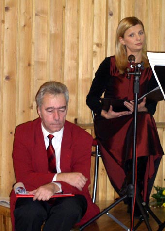 MP i Kasia Pietrzyk z Teatru Witkacego na "Gali"