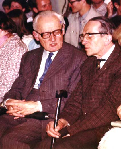 Henryk Jost (z prawej) i Witold Paryski, 1988