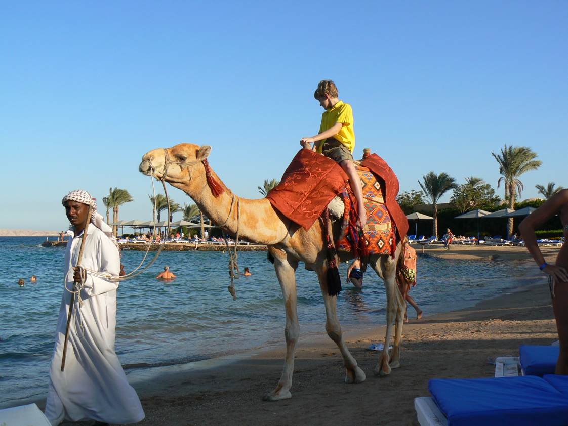 Na plaży w hotelu Regina w Hurghadzie