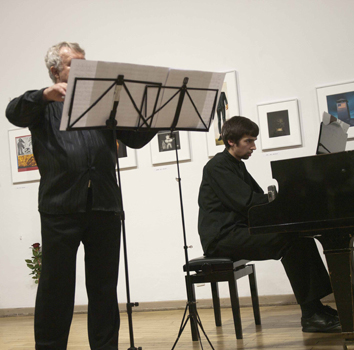 Leszek Brodowski i Krzysztof Stanienda w czasie koncertu 9 X 2010, fot. Renata Piżanowska