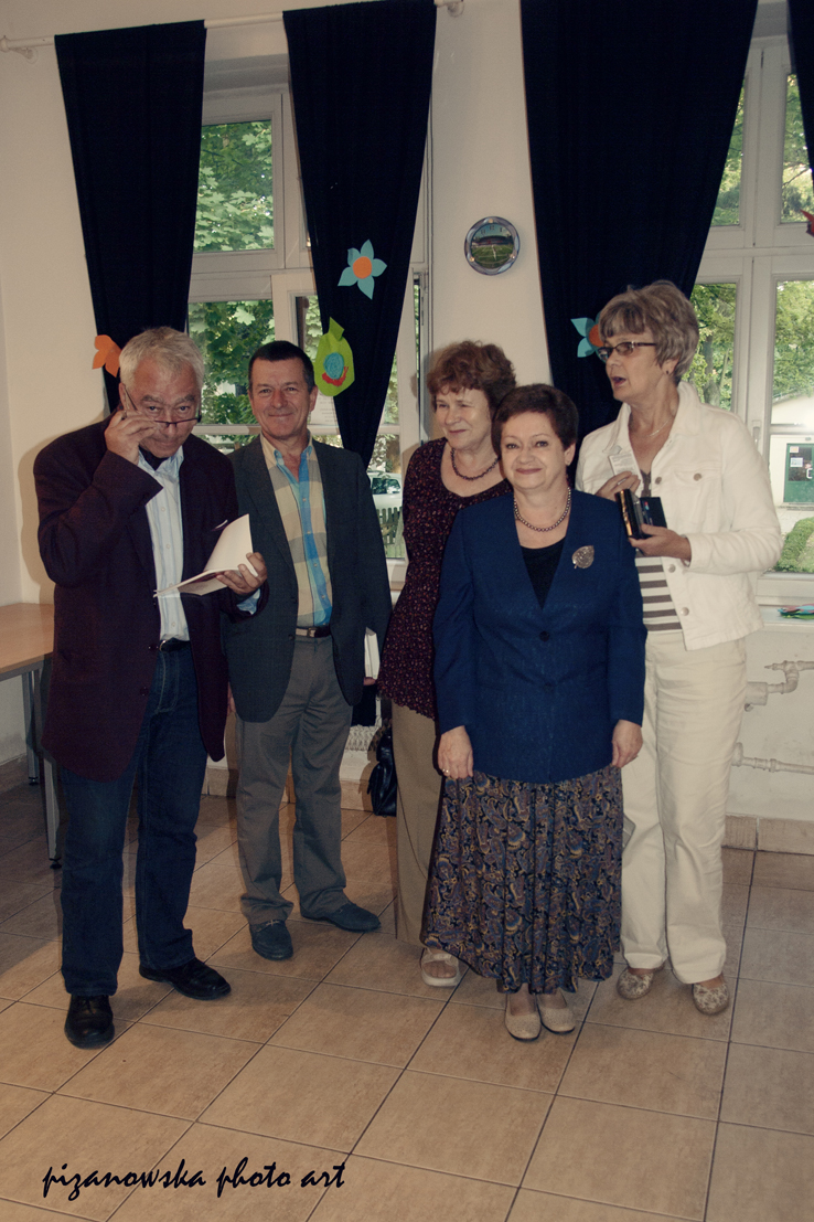 Po spotkaniu w Milanówku: MP, Zbyszek Kryszyn, Bożena Makowska, Iwona Łukijaniuk, Dorota Sobczak