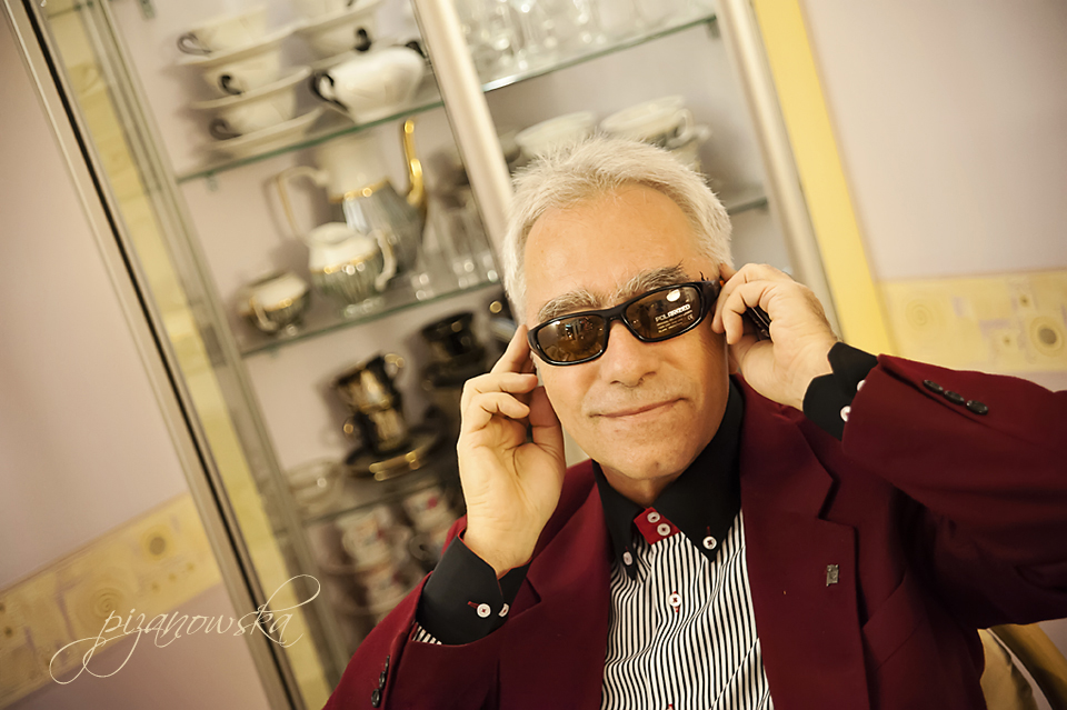 Maciek, w nowych okularach polaryzacyjnych