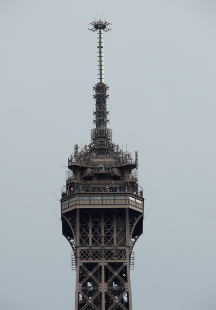 Wierzchołek Wieży Eiffla z Palais Chaillot