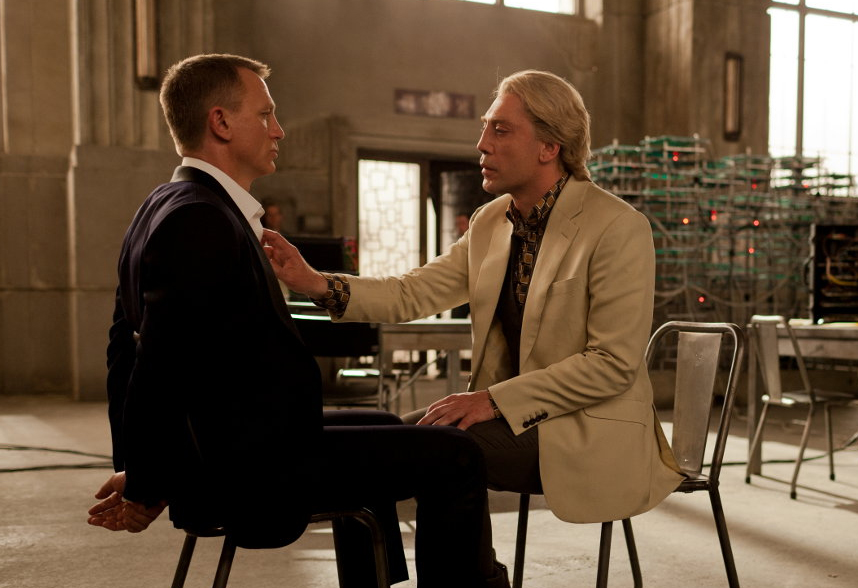 Daniel Craig (Bond) i Javier Bardem (Silva)