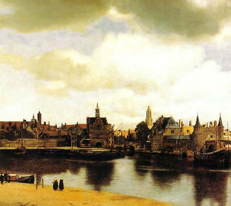 Vermeer - Widok Delft, Muzeum w Hadze
