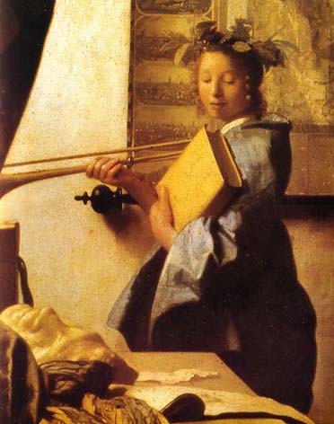 Vermeer - Sztuka malowania, fragment, Wiedeń, Muzeum Historii Sztuki