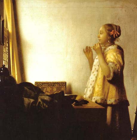 Vermeer - Kobieta z perłowym naszyjnikiem, Berlin, Muzeum Miejskie