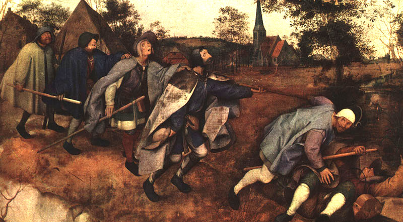 Pieter Brueghel, Przypowie o lepcach (1568). 